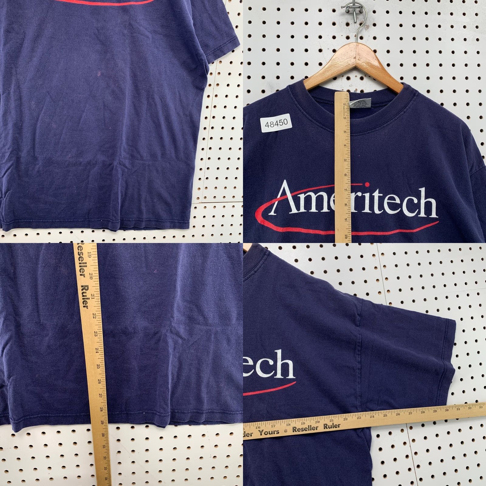 Vintage VINTAGE Ameritech T Shirt Mens XL Blue 90s Cyber Punk Made USA Size US XL / EU 56 / 4 - 8 Thumbnail