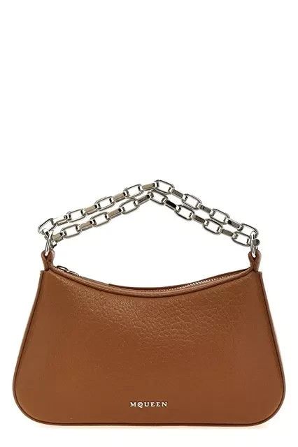 Alexander McQueen ALEXANDER MCQUEEN T-Bar Mini Brown Leather Pouch New Size ONE SIZE - 1 Thumbnail