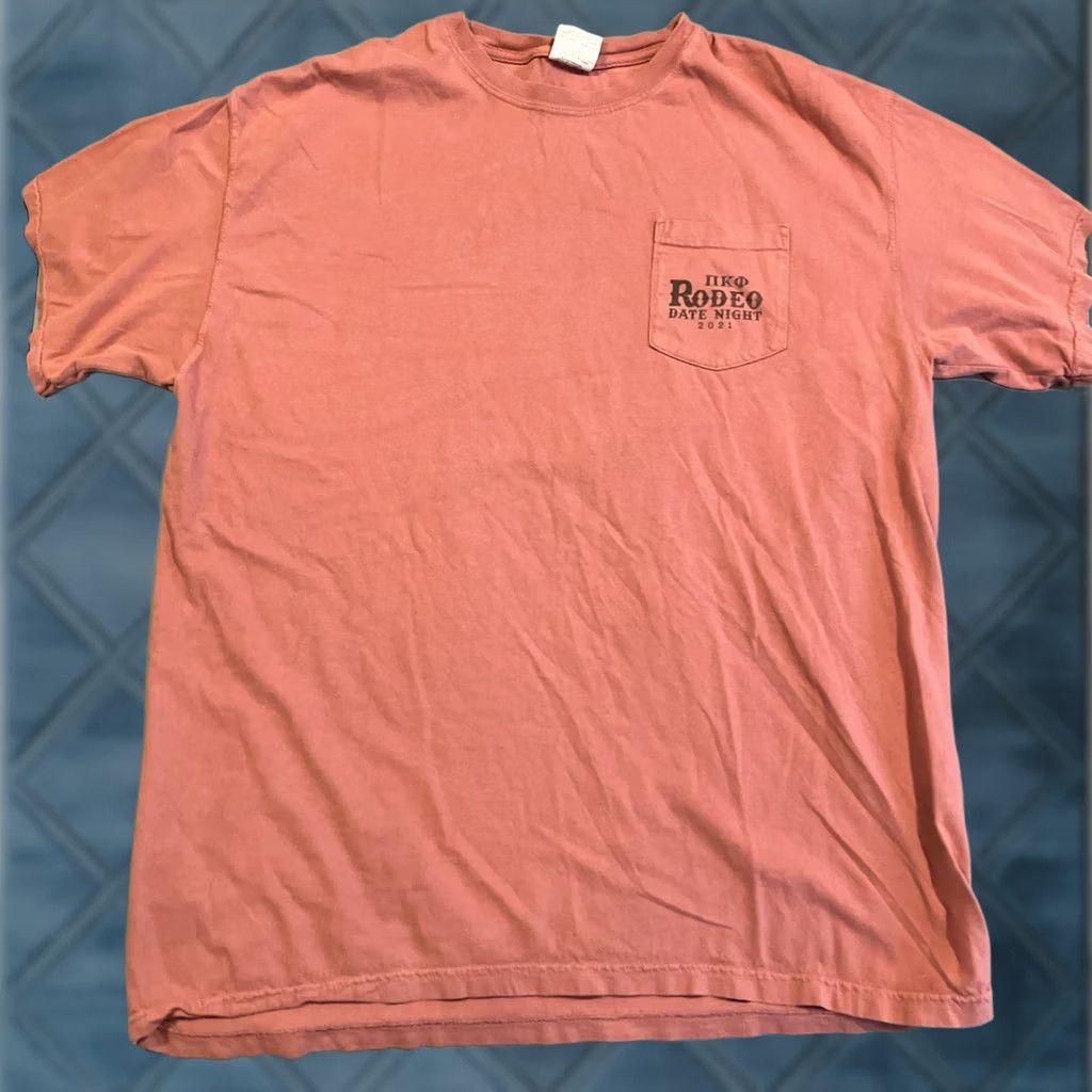 Comfort Colors PI KAPPA PHI University Of Georgia Rodeo Date Night T Shirt XL Red Mens Comfort Colors Classic Short Sleeve Size US XL / EU 56 / 4 - 1 Thumbnail