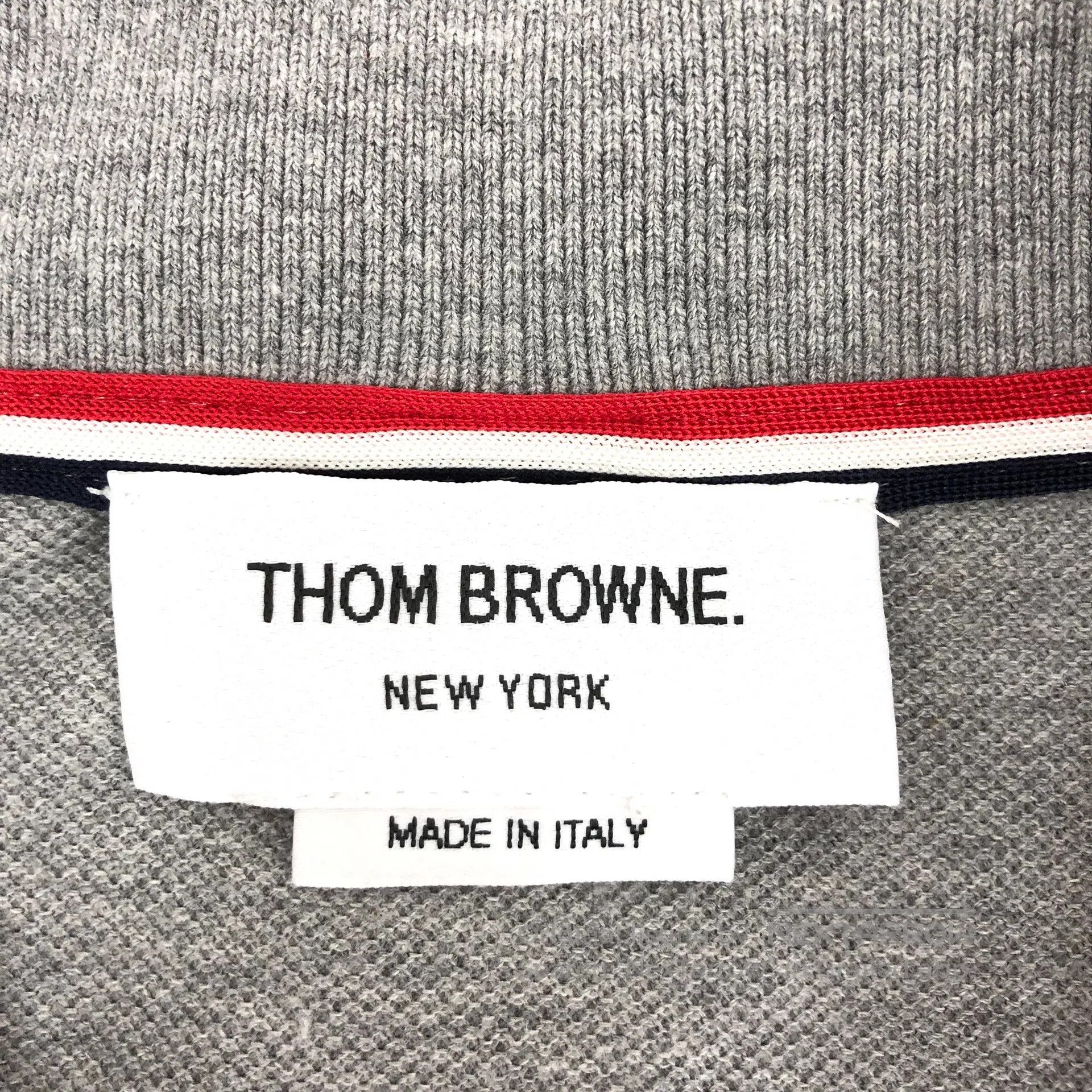 Thom Browne Thom Browne Gray Cotton Collar Single Breasted Short Sleev Size US L / EU 52-54 / 3 - 5 Thumbnail