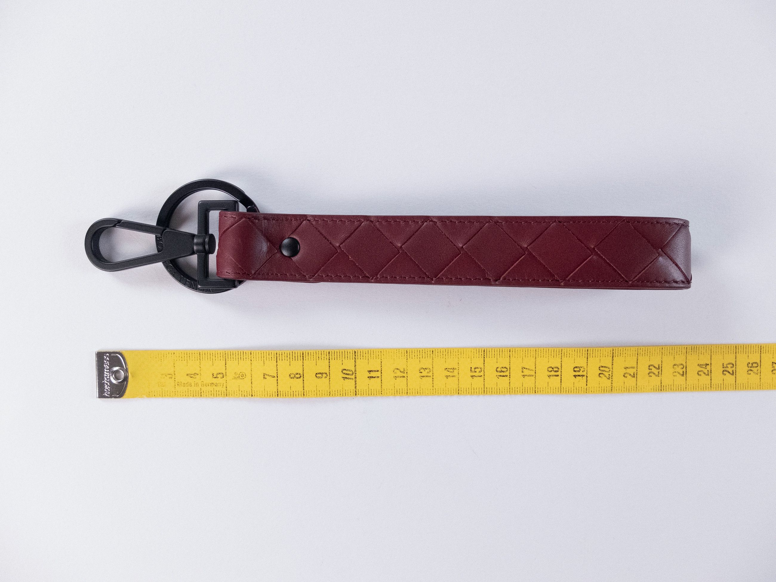 Bottega Veneta BOTTEGA VENETA burgundy intrecciato woven leather keyring q Size ONE SIZE - 7 Thumbnail