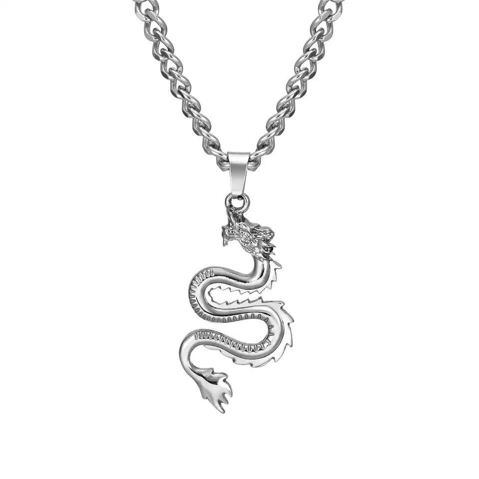 Jewelry Rock Punk Dragon Necklaces Size ONE SIZE - 1 Thumbnail
