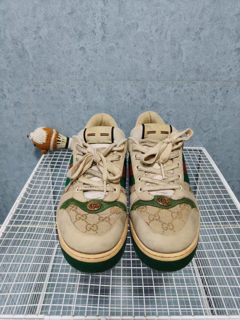 Gucci Gucci White Green Vintage Style Sneakers-2505 Size US 9.5 / EU 42-43 - 2 Thumbnail