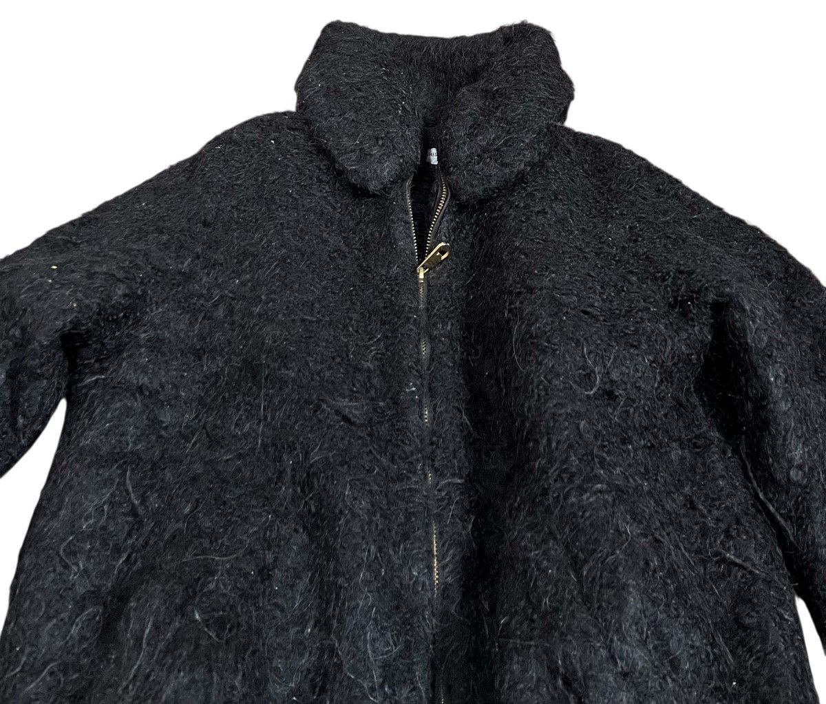 Issey Miyake TAX FREE 🇺🇸 issey miyake tsumori chisato fuzzy black jacket Size US M / EU 48-50 / 2 - 5 Thumbnail