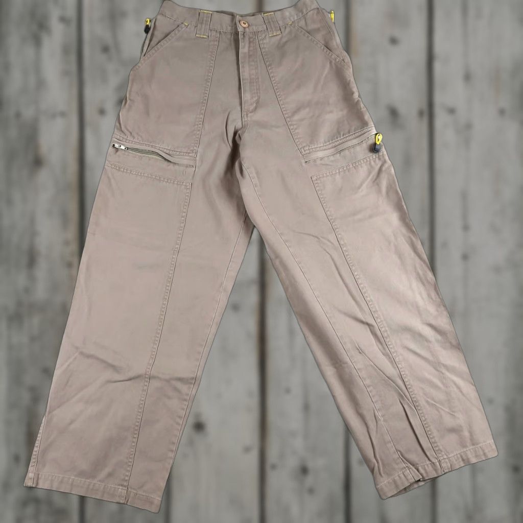 Vintage Vintage TRANS NINE Pants Size 31 Fit 26x28.5 Cargo Baggy Skater Raver Y2K Size US 31 - 1 Thumbnail