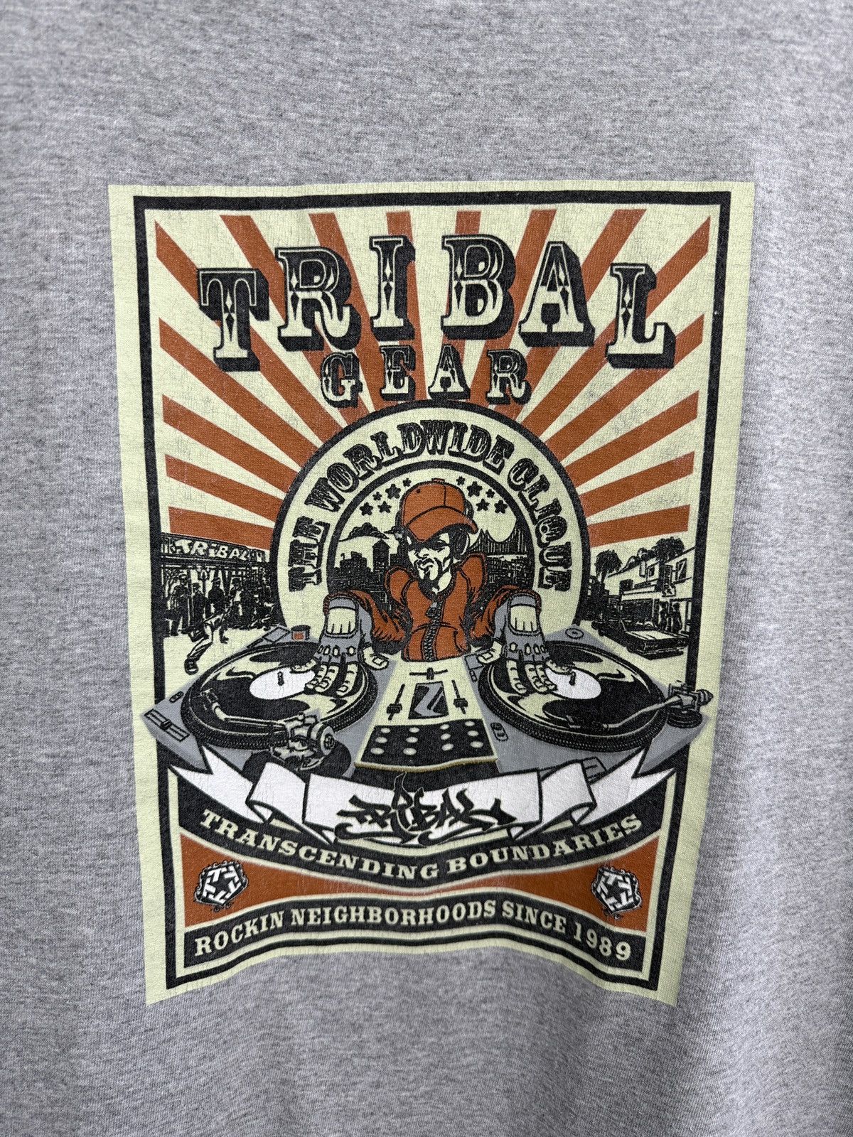 Tribal Streetwear 🇺🇸 Vintage 90s Tribal USA Gear Graffiti DJ Graffiti ed hardy Size US XL / EU 56 / 4 - 4 Thumbnail