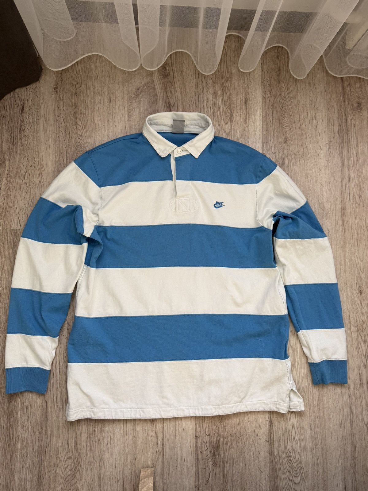 Nike Rare vintage Nike stripe rugby polo Size US XL / EU 56 / 4 - 1 Thumbnail