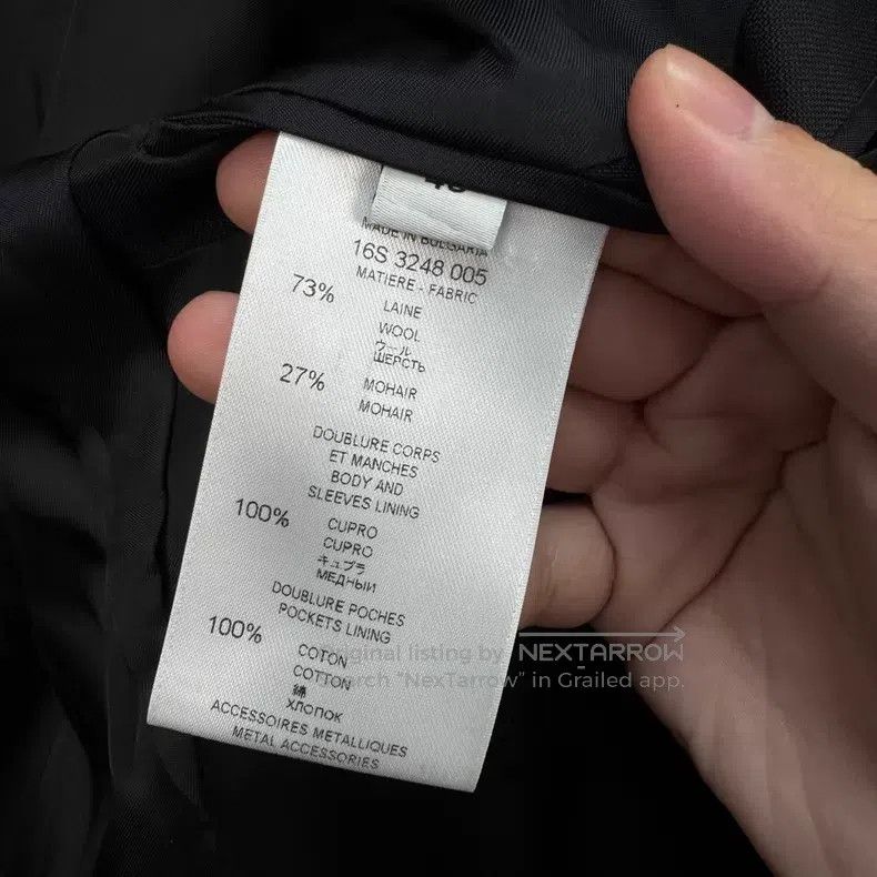 Givenchy Givenchy Black Wool Blazer Jacket with Steel Logo Size US M / EU 48-50 / 2 - 6 Thumbnail