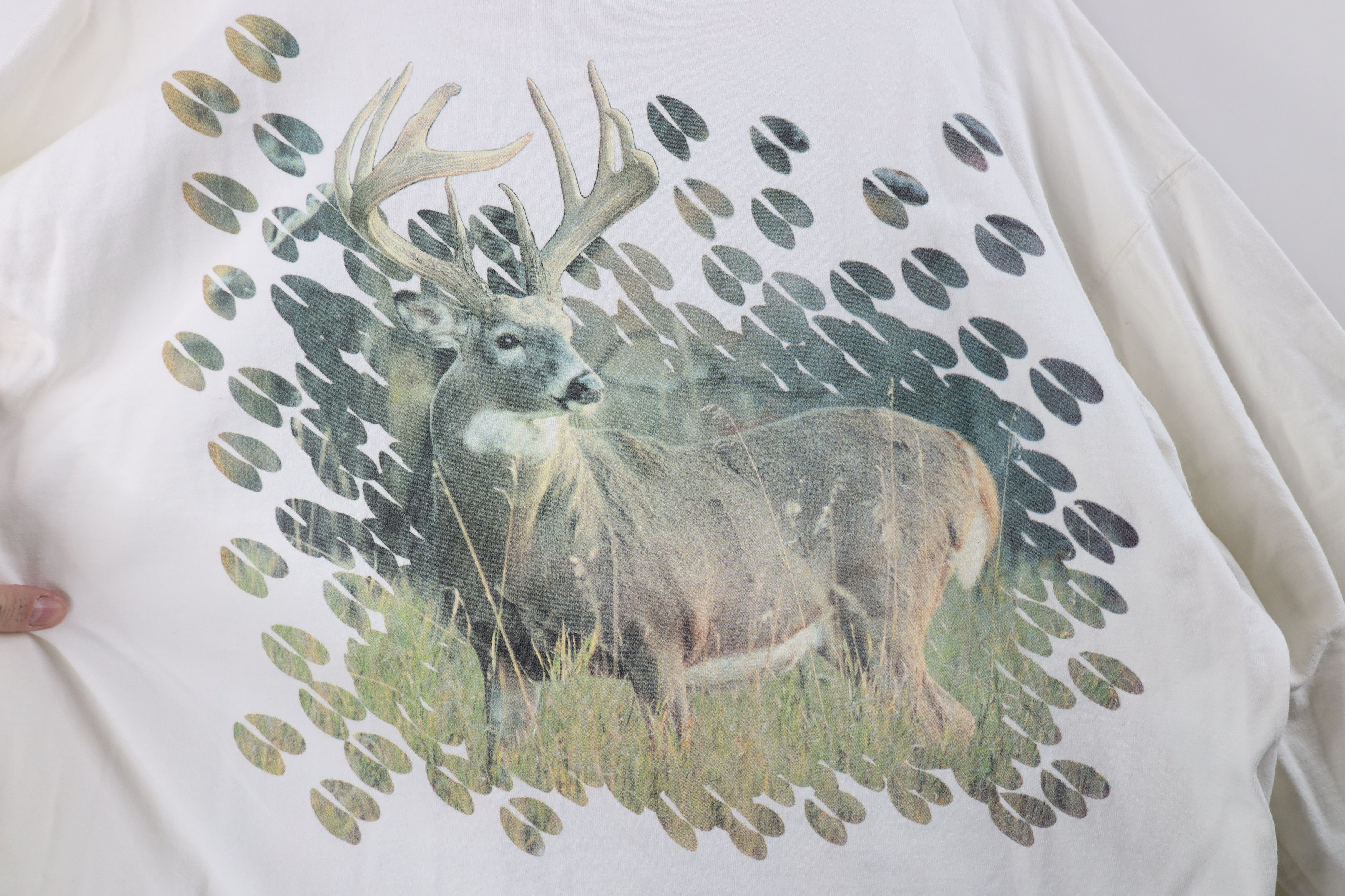 Vintage Vintage 90s Streetwear Heavyweight Buck Mock Neck T-Shirt Size US XXL / EU 58 / 5 - 4 Thumbnail