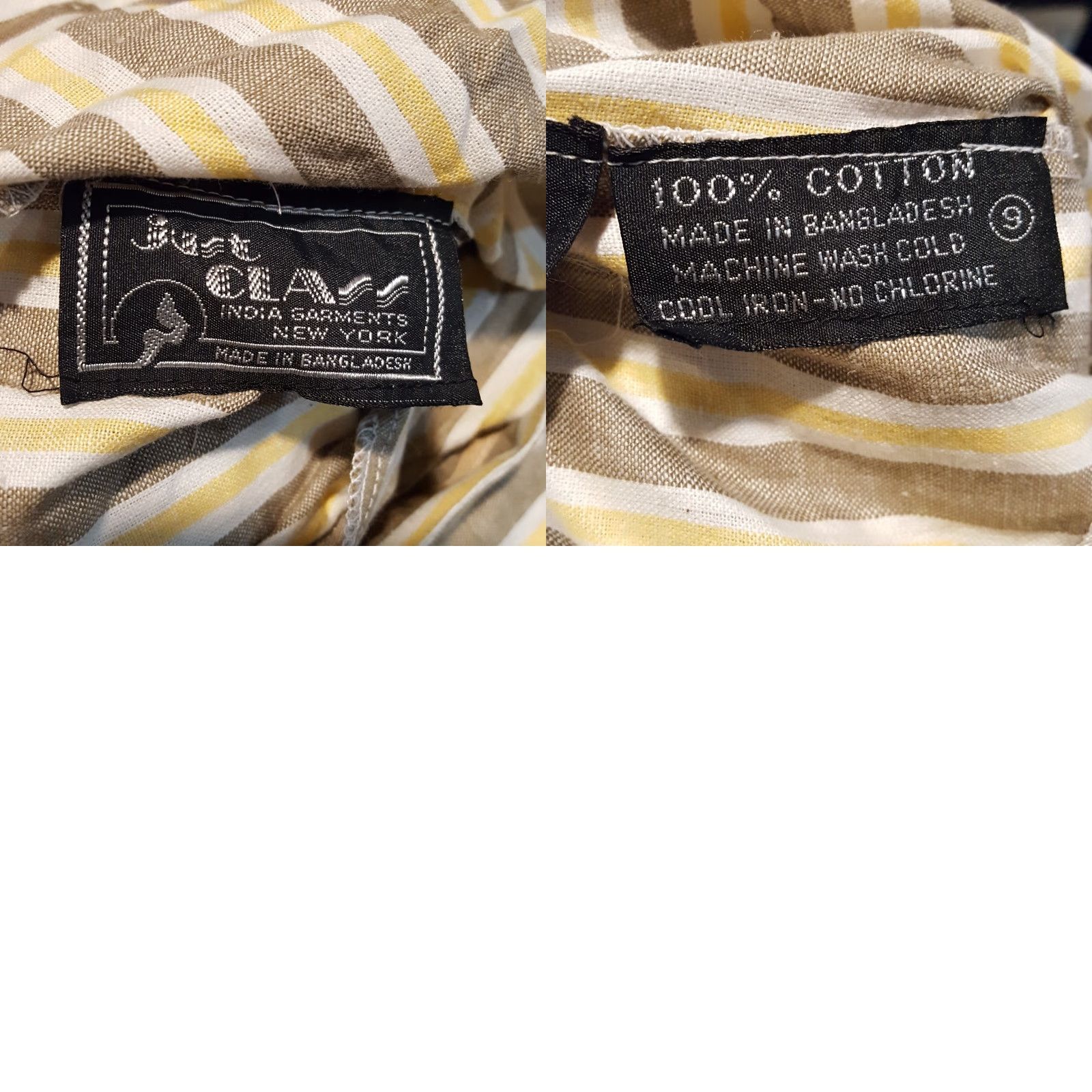 Vintage VINTAGE Just Class Capri Pants Women Capris 90s Striped Yellow Size 9 Capri Pants Bohemian Retro 90s Womens Size 30" / US 8 / IT 44 - 8 Thumbnail
