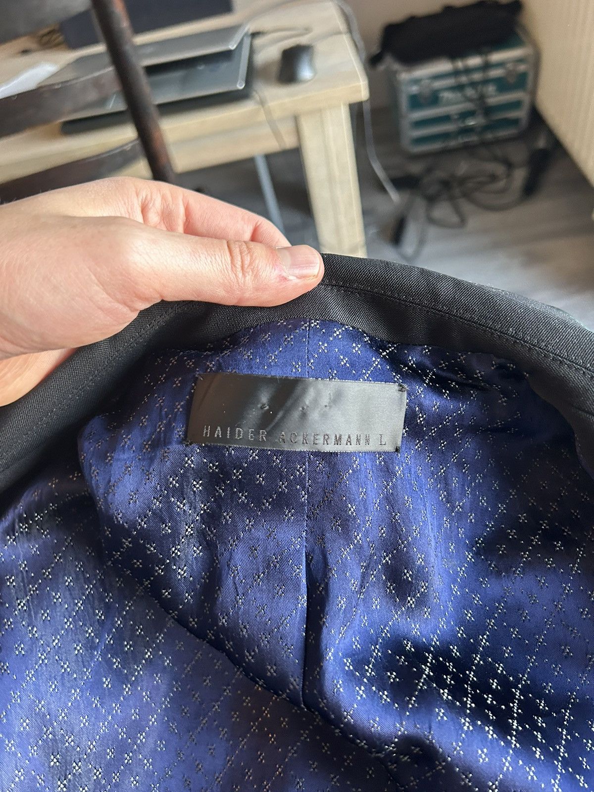 Haider Ackermann Fleecewool Blazer Jacket Size US L / EU 52-54 / 3 - 8 Thumbnail