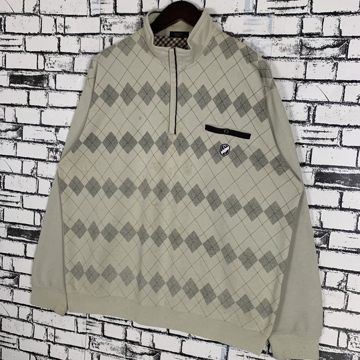 Designer × Vintage × Yohji Yamamoto Vintage Sacsay Y Saccs by Yohji Yamamoto Half Zip Sweatshirt Size XL / US 12-14 / IT 48-50 - 2 Thumbnail