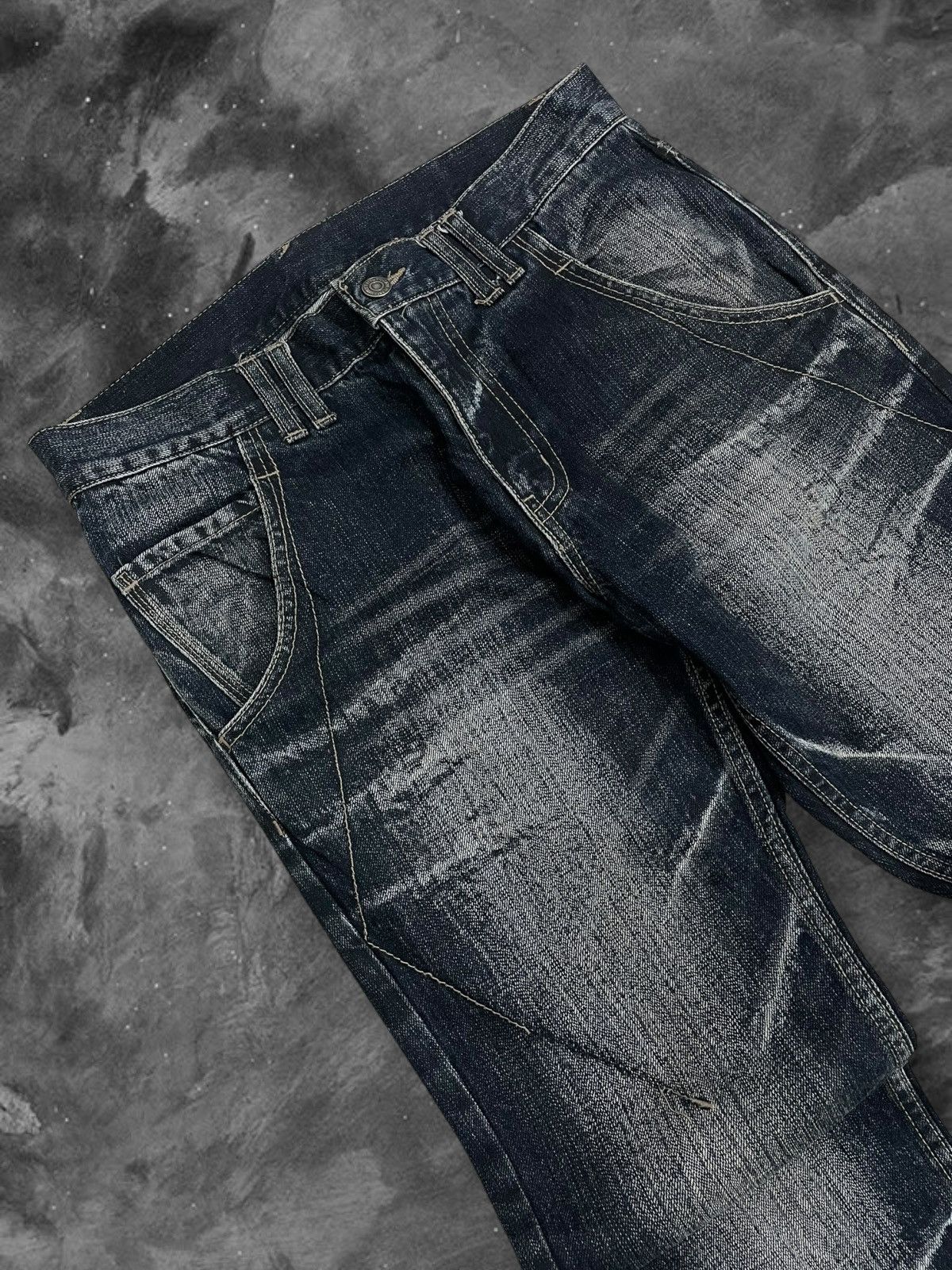 PPFM Vintage 1990s Og Designer PPFM Iconic Distressed Denim Size US 30 / EU 46 - 9 Thumbnail