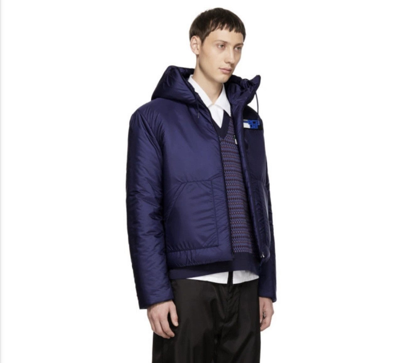 Prada Prada Blue Nylon Logo Jacket BNWT $1790 RETAIL Size US S / EU 44-46 / 1 - 2 Thumbnail
