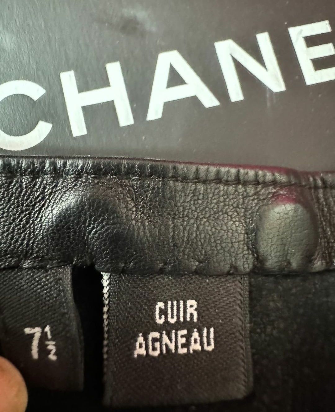 Chanel Chanel Leather Gloves Size ONE SIZE - 4 Thumbnail