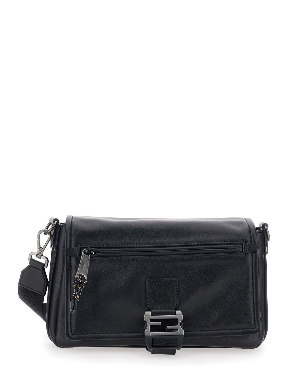 Fendi 'FLUX' Black Crossbody bag with Nappa Details for Women Size ONE SIZE - 1 Thumbnail