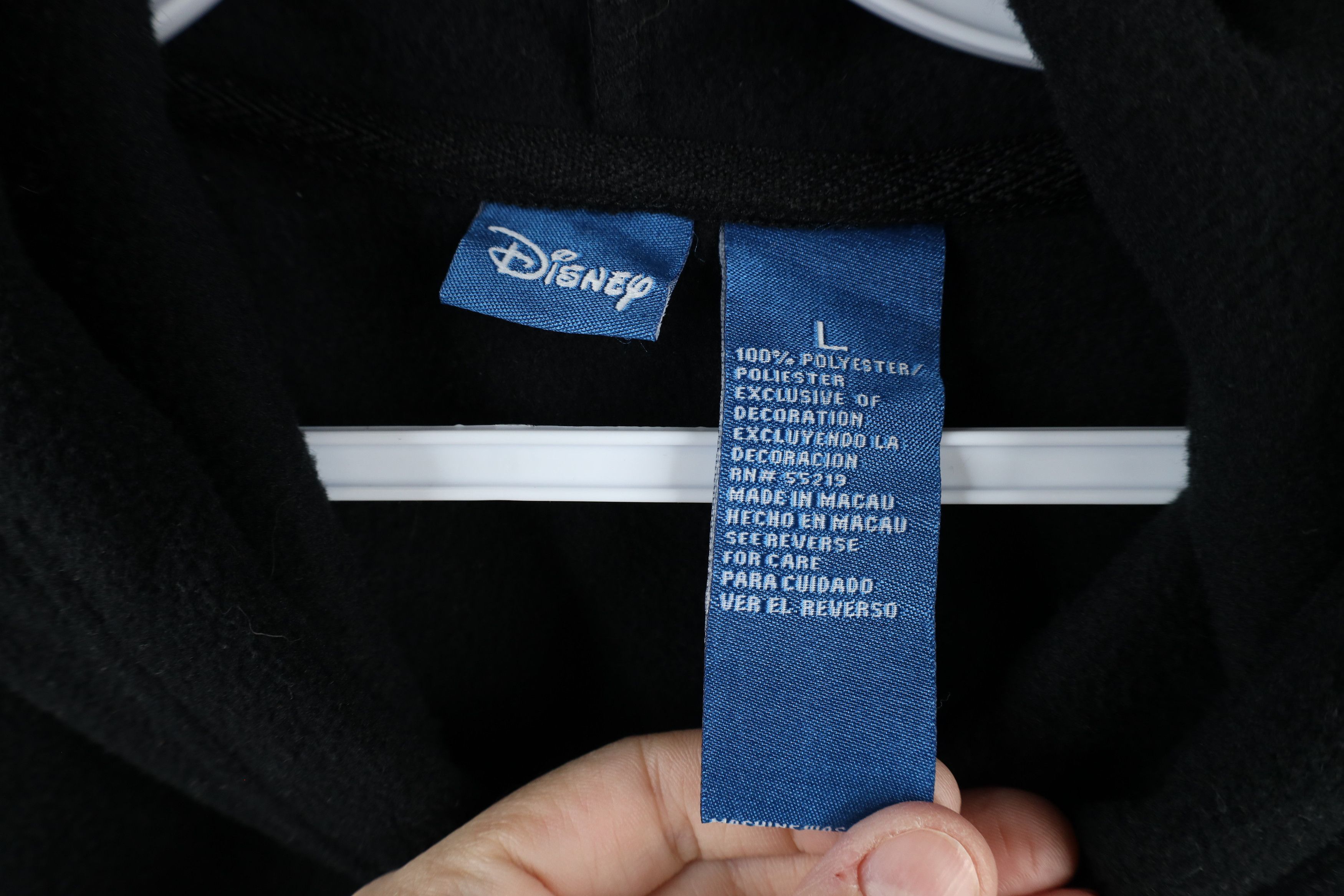 Disney × Vintage Vintage Disney Tinker Bell Snowflake Fleece Hoodie Black Size L / US 10 / IT 46 - 6 Thumbnail