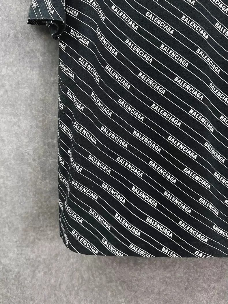 Balenciaga Balenciaga Balenciaga Black Logo Short Sleeve Shirt -2507 Size US XS / EU 42 / 0 - 4 Thumbnail