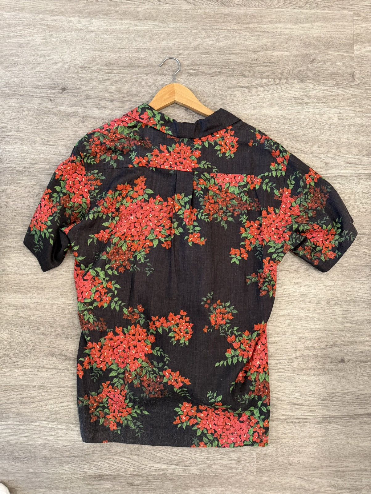 John Elliott John Elliott Black Bougainvillea Bowling Shirt Medium Size US M / EU 48-50 / 2 - 5 Thumbnail
