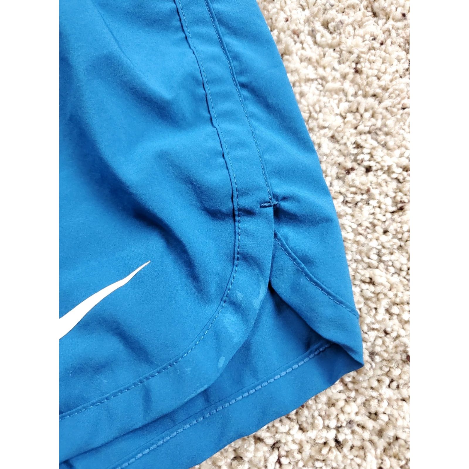 Nike Nike Running Shorts Womens Large Blue Lined Drawstring 3.5" Inseam Athletic Size 36" / US 14 / IT 50 - 4 Thumbnail