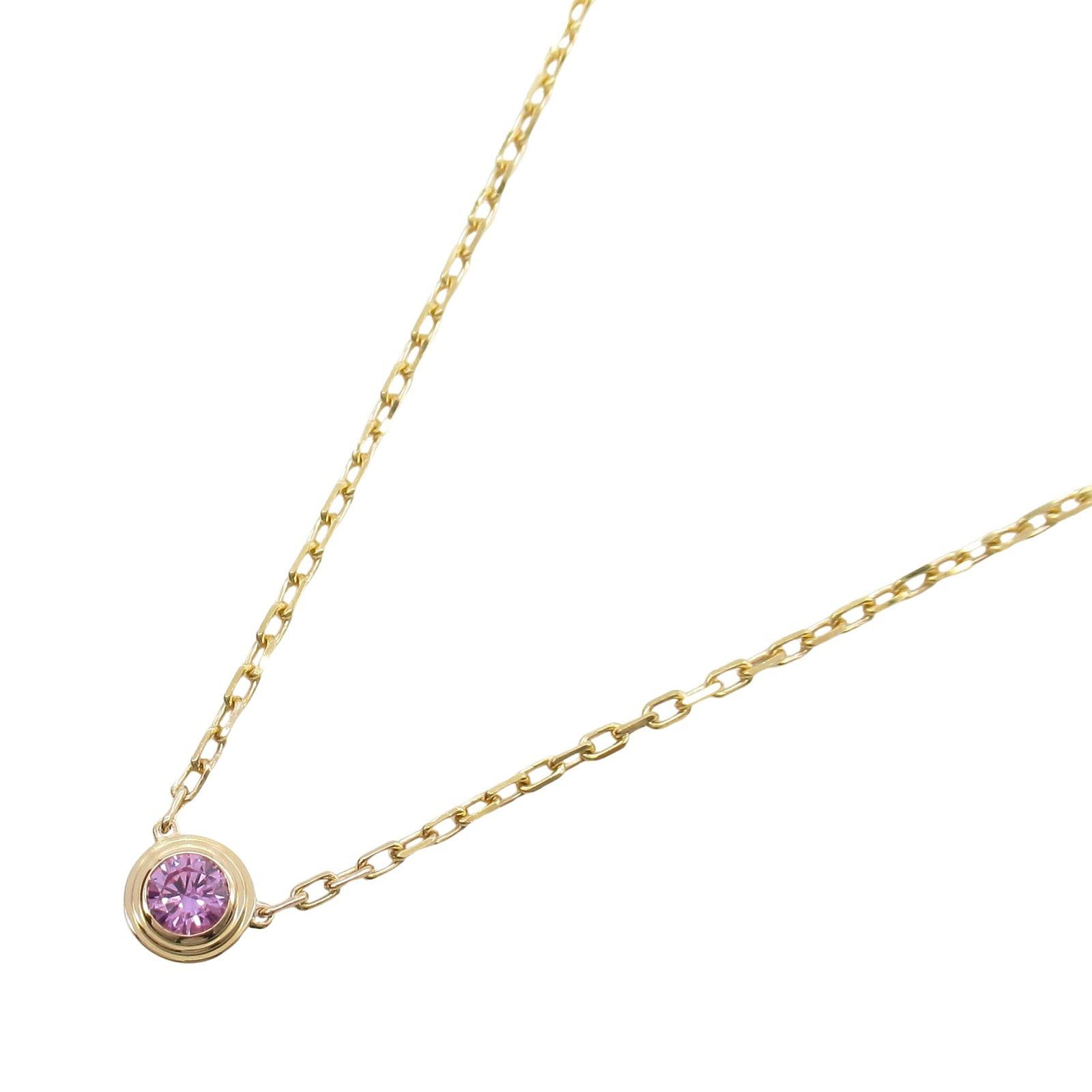 Cartier Cartier Damour Pink Sapphire Necklace K18Pg (Pink Gold) Size ONE SIZE - 1 Thumbnail