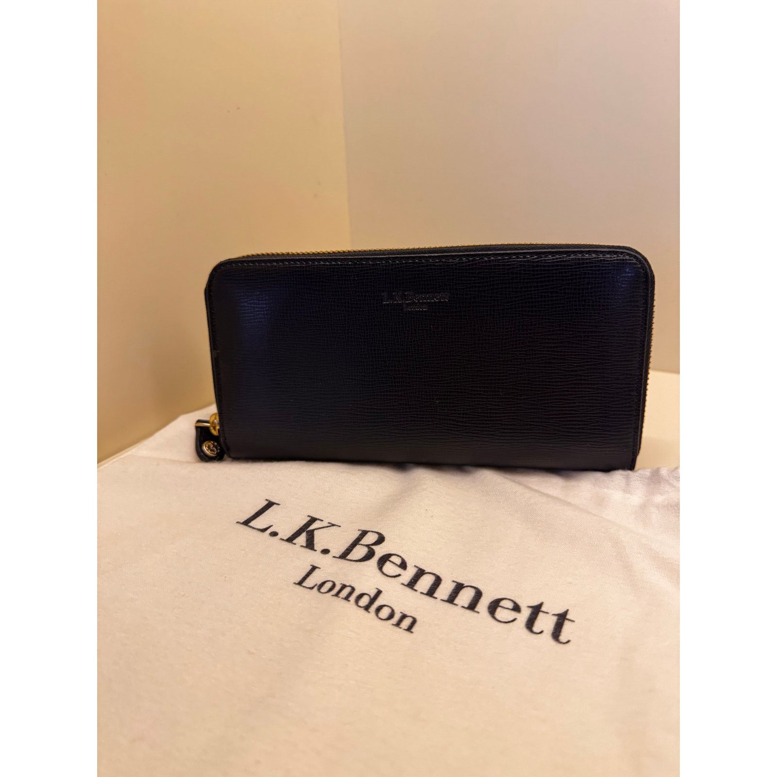 LK Bennett L.K. Bennett Black Leather Wallet | Brand New with Price Tag Size ONE SIZE - 2 Thumbnail