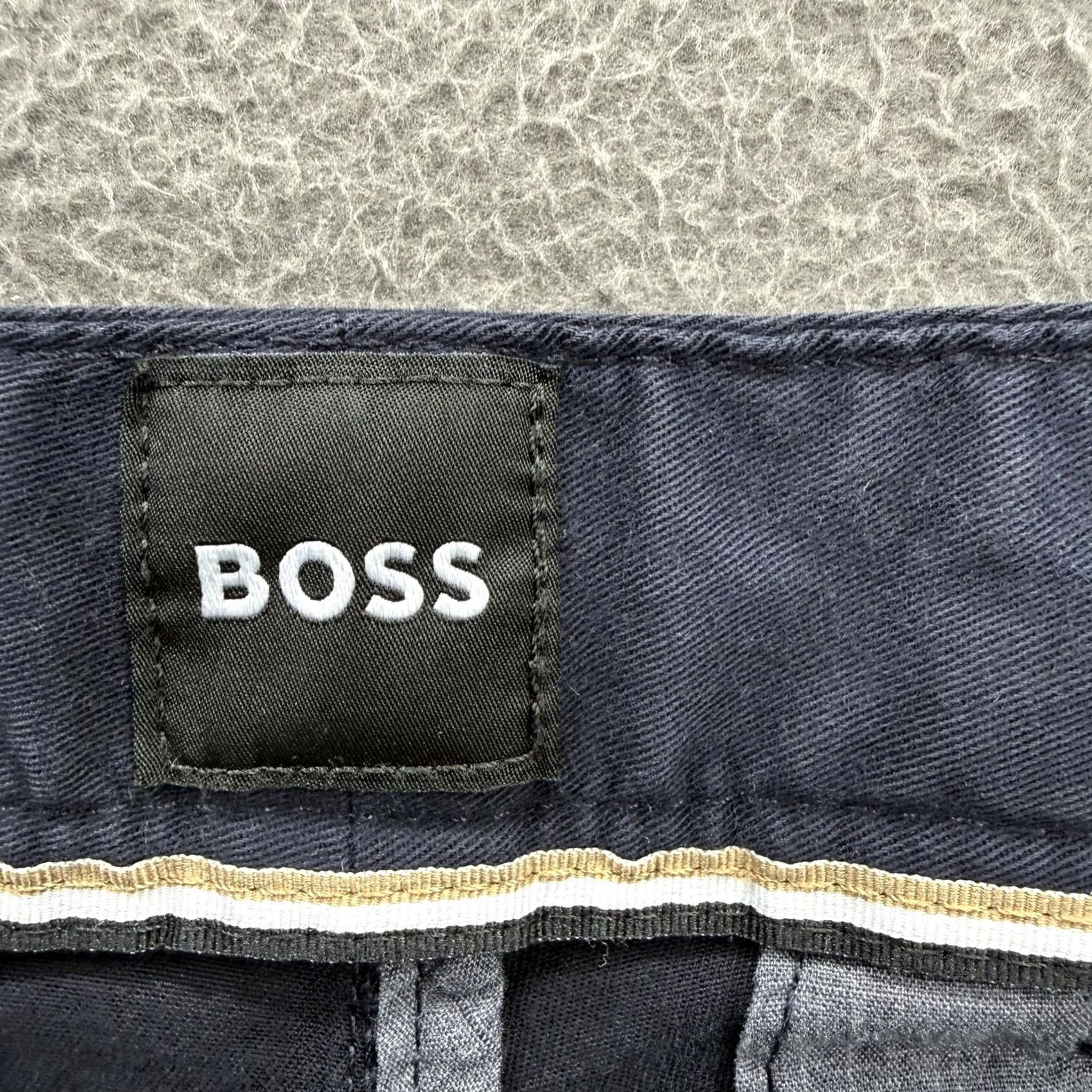 Vintage Boss Slice Shorts Mens 30 Blue Slim Chino 9 Inseam Casual Summer Flat Front Pockets Logo Slim Fit Regular 9in Inseam Size US 30 / EU 46 - 3 Thumbnail