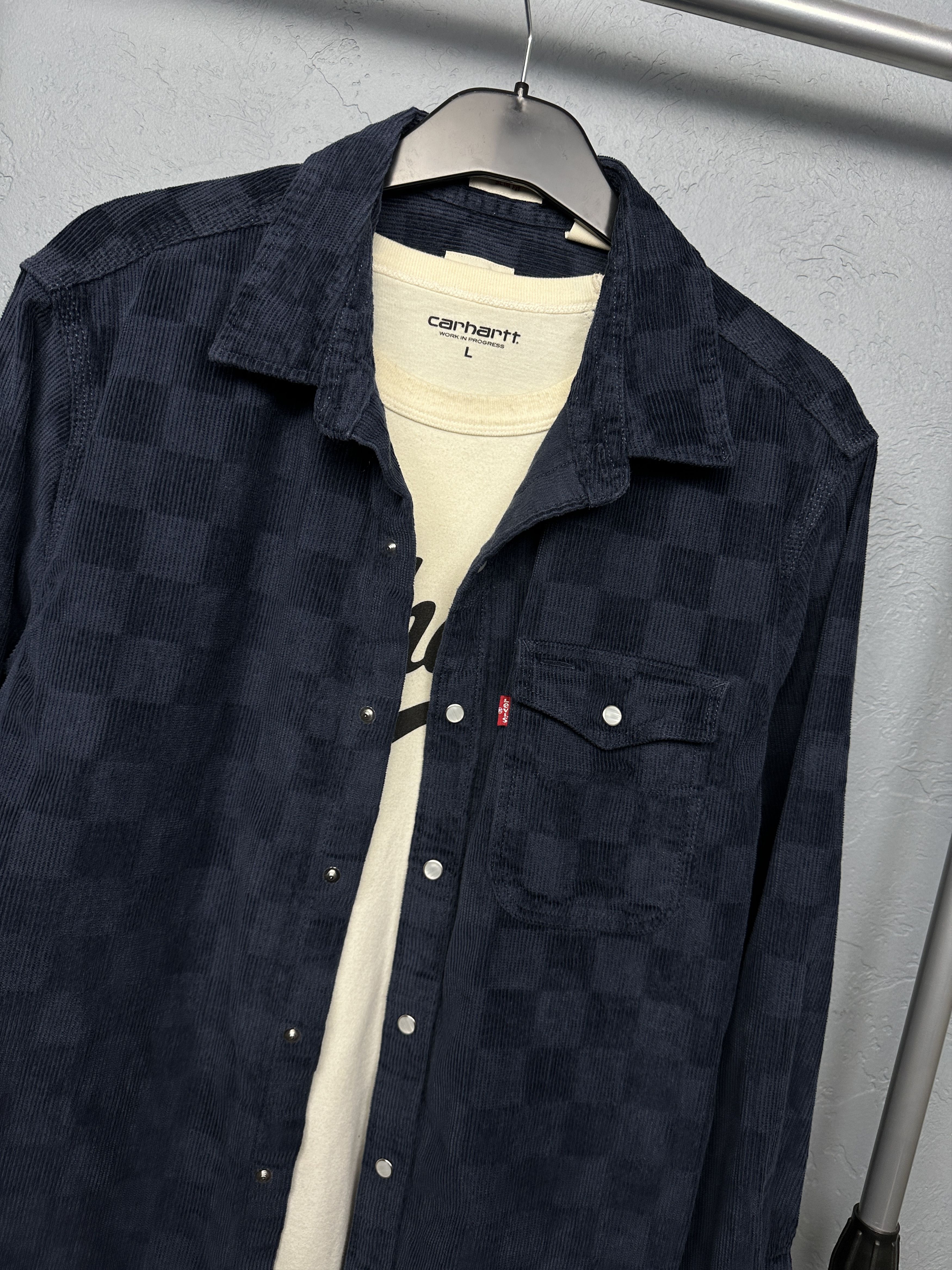 Levi's Levi's Mens Corduroy Flannel Shirt Size US L / EU 52-54 / 3 - 2 Thumbnail