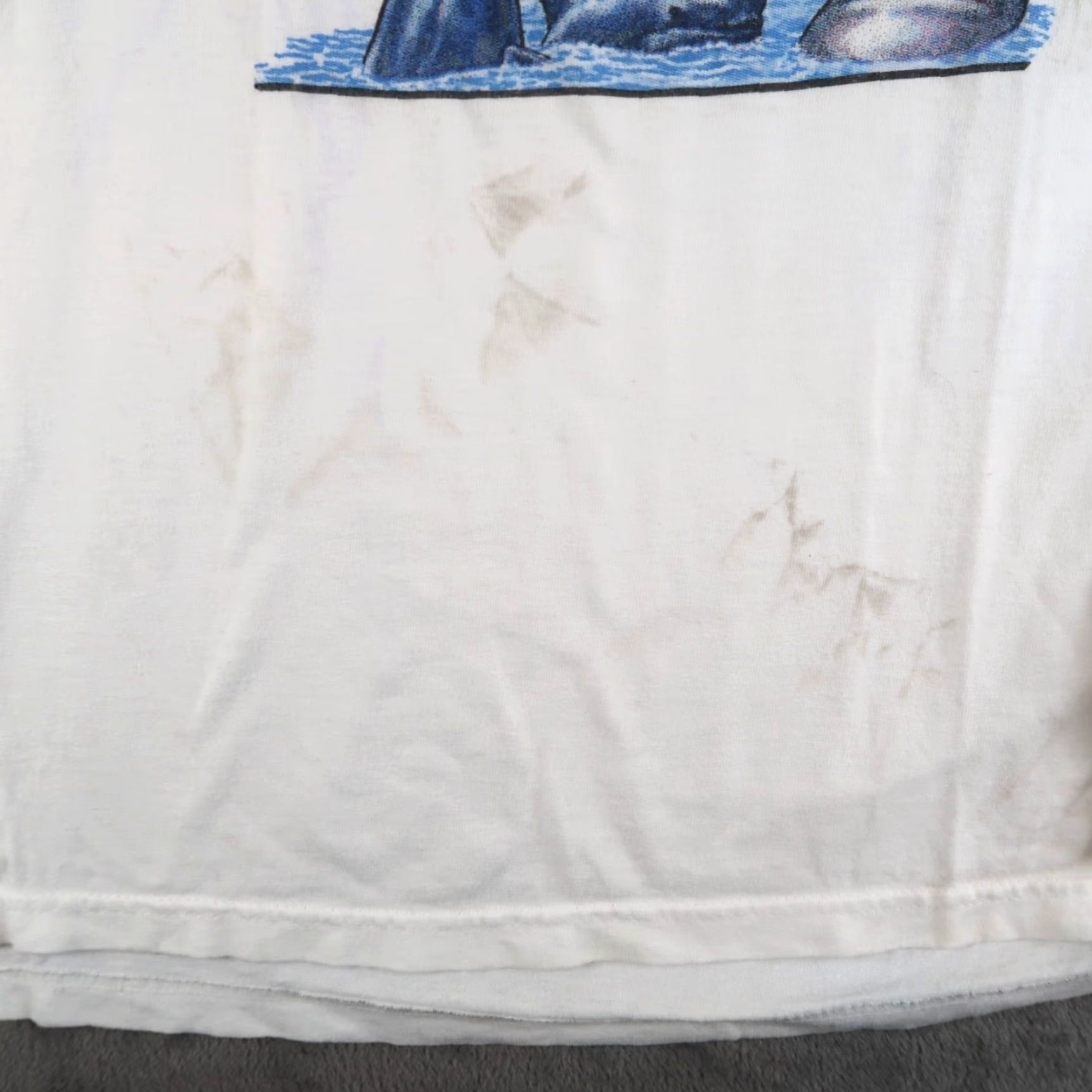 Anvil VINTAGE Dan McSweeney's Whale Watch Hawaii Surf Long Sleeve T-Shirt XL White Mens Graphic Print Cotton Crew Neck 2000s Size US XL / EU 56 / 4 - 4 Thumbnail