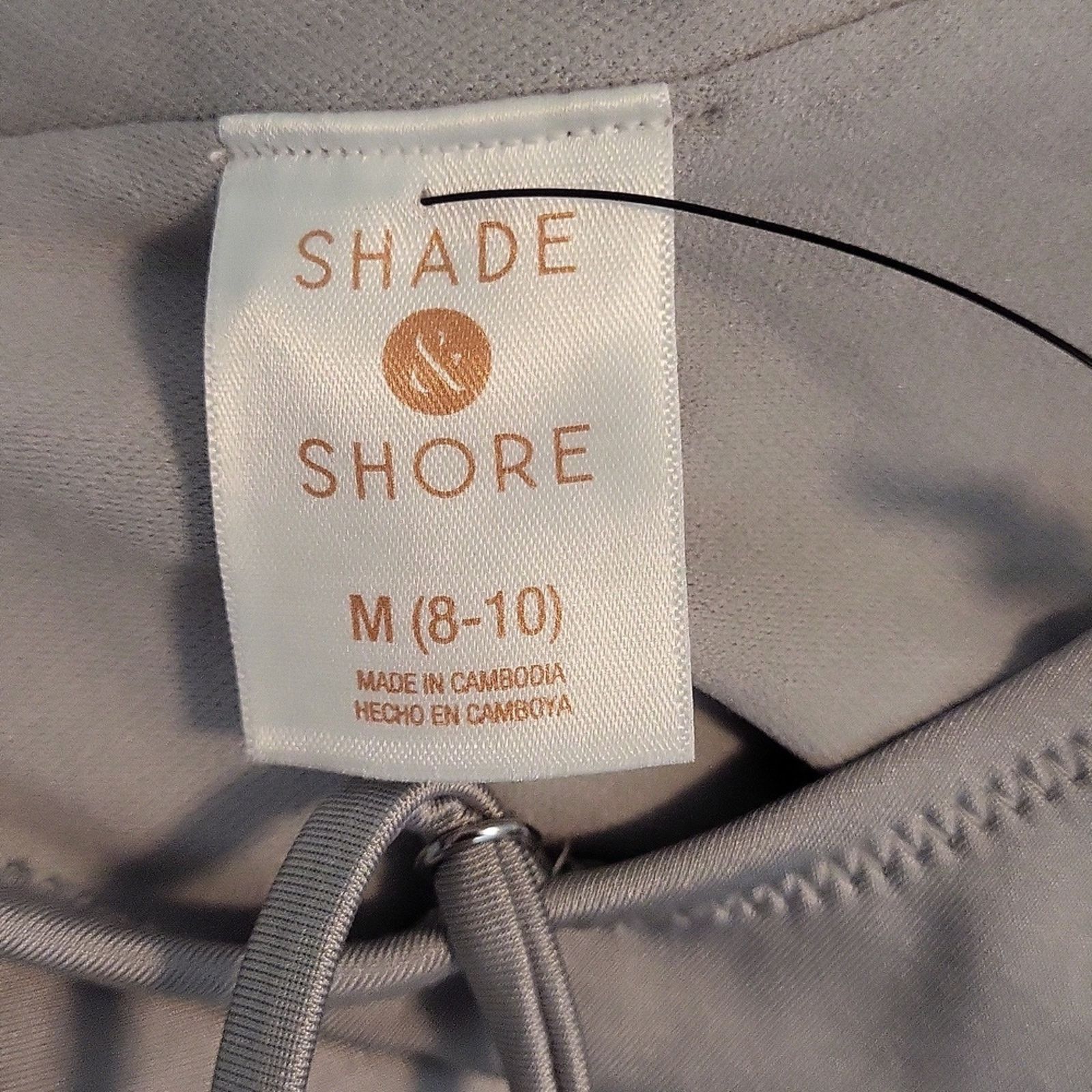 The Unbranded Brand Shade & Shore Silver Color One Piece Women Swimsuit M 8-10 Size ONE SIZE - 7 Thumbnail