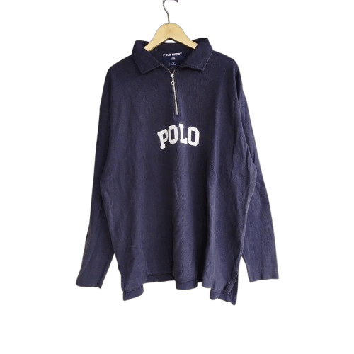 Polo Ralph Lauren × Ralph Lauren × Vintage Vintage Polo Raplh Lauren Sport Half Zip Size US L / EU 52-54 / 3 - 1 Thumbnail