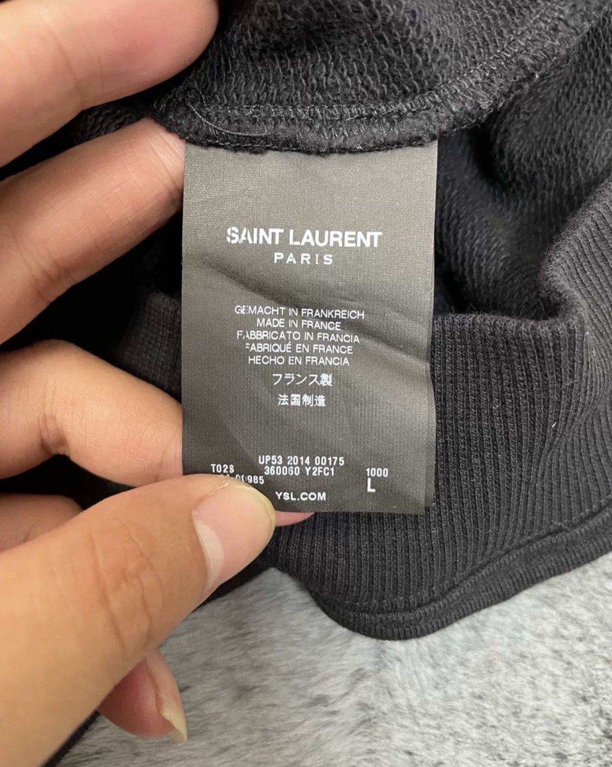 Saint Laurent Paris × Yves Saint Laurent Saint laurent slp 14aw patent sleeve sweater zipper coat Size US L / EU 52-54 / 3 - 4 Thumbnail