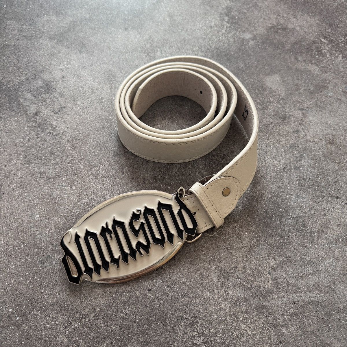 Hysteric Glamour Avant Garde Gothic Logo Vintage Leather Belt Size ONE SIZE - 1 Thumbnail