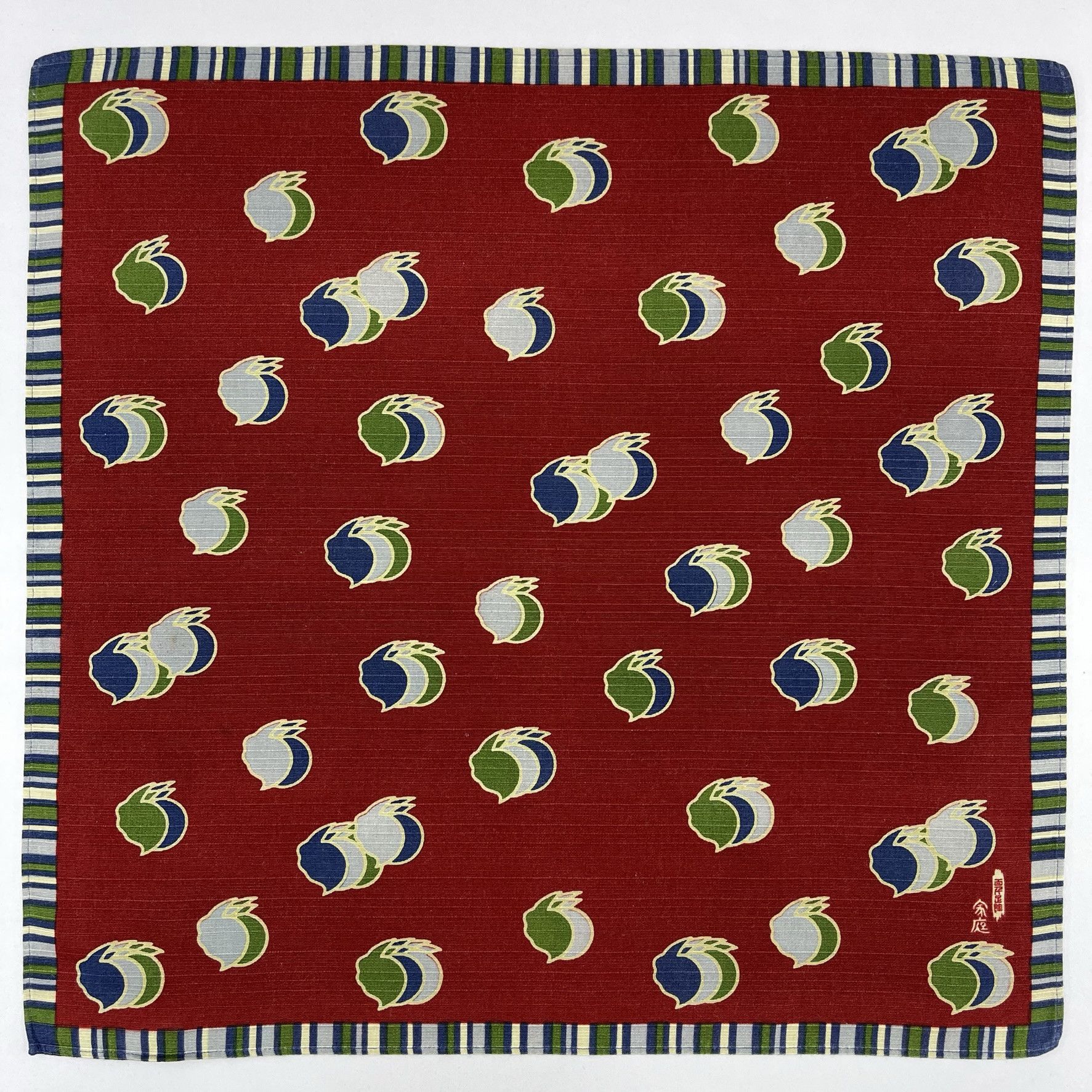 Japanese Brand Vintage Japanese Furoshiki Handkerchief Wrap Gift - 5083 Size ONE SIZE - 2 Thumbnail