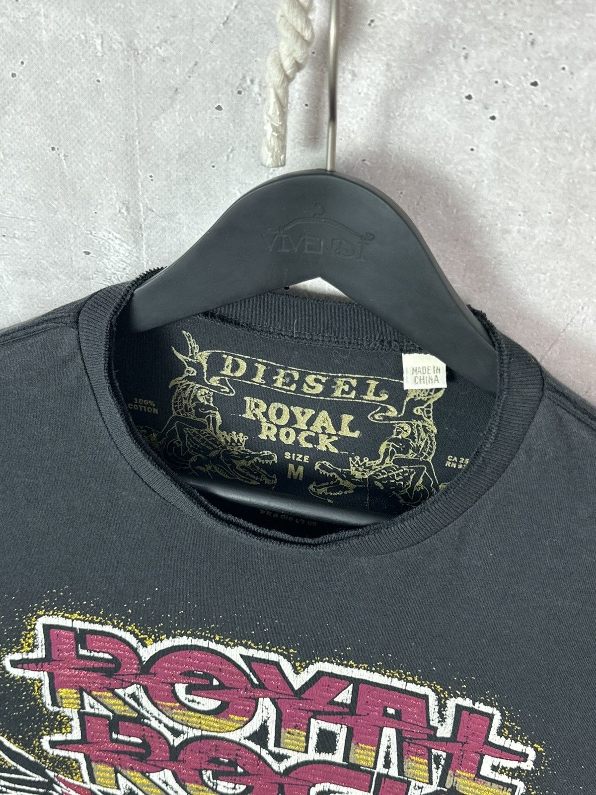 Diesel Vintage Diesel Royal Rock Printed Black Men’s Long Sleeve Size US M / EU 48-50 / 2 - 4 Thumbnail
