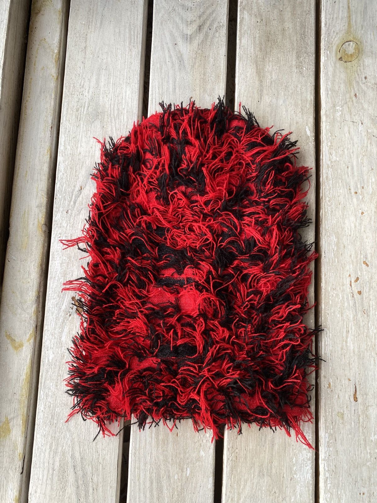 Japanese Brand × Vintage Japanese Vintage Fuzzy Mohair Ushanka Y2K balaclava Ninja Size ONE SIZE - 3 Thumbnail