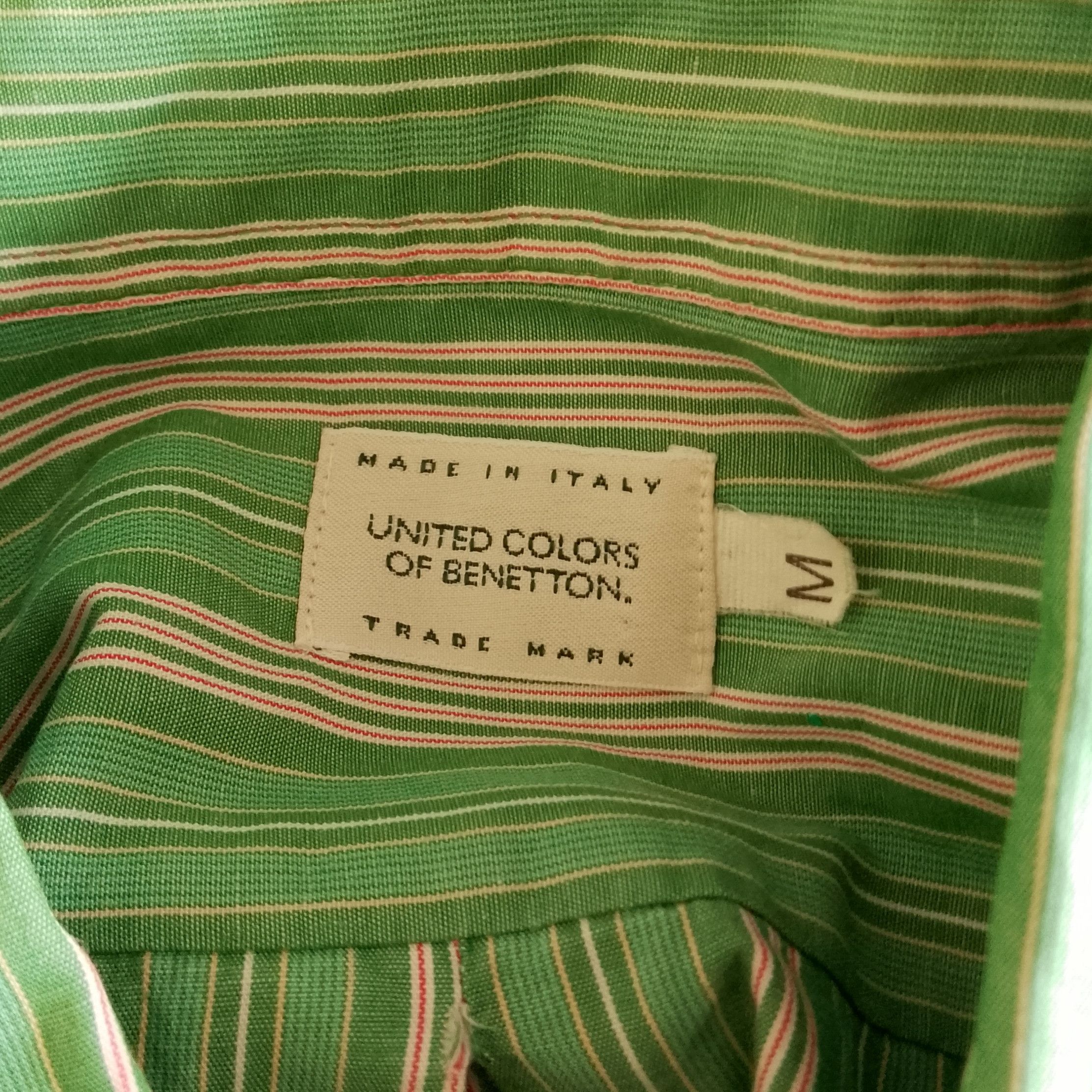 United Colors Of Benetton Striped Cotton Long Sleeve Shirt Size US M / EU 48-50 / 2 - 8 Thumbnail