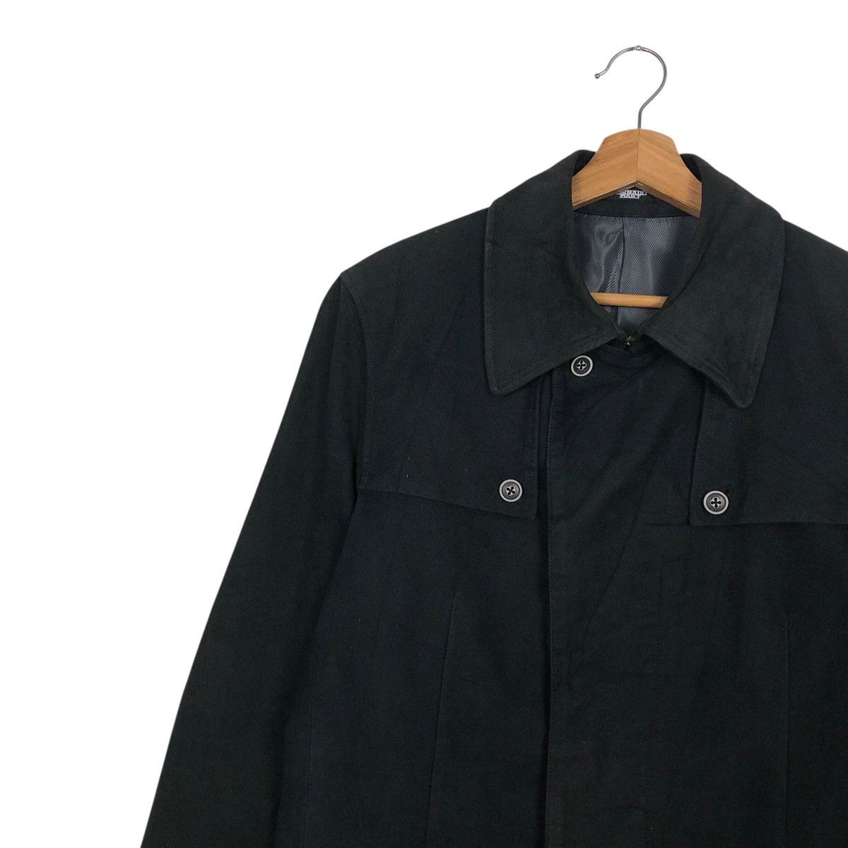 Tornado Mart 📌Rich Black Vintage Chore Work Jacket Tornado Mart Japan Size US L / EU 52-54 / 3 - 8 Thumbnail