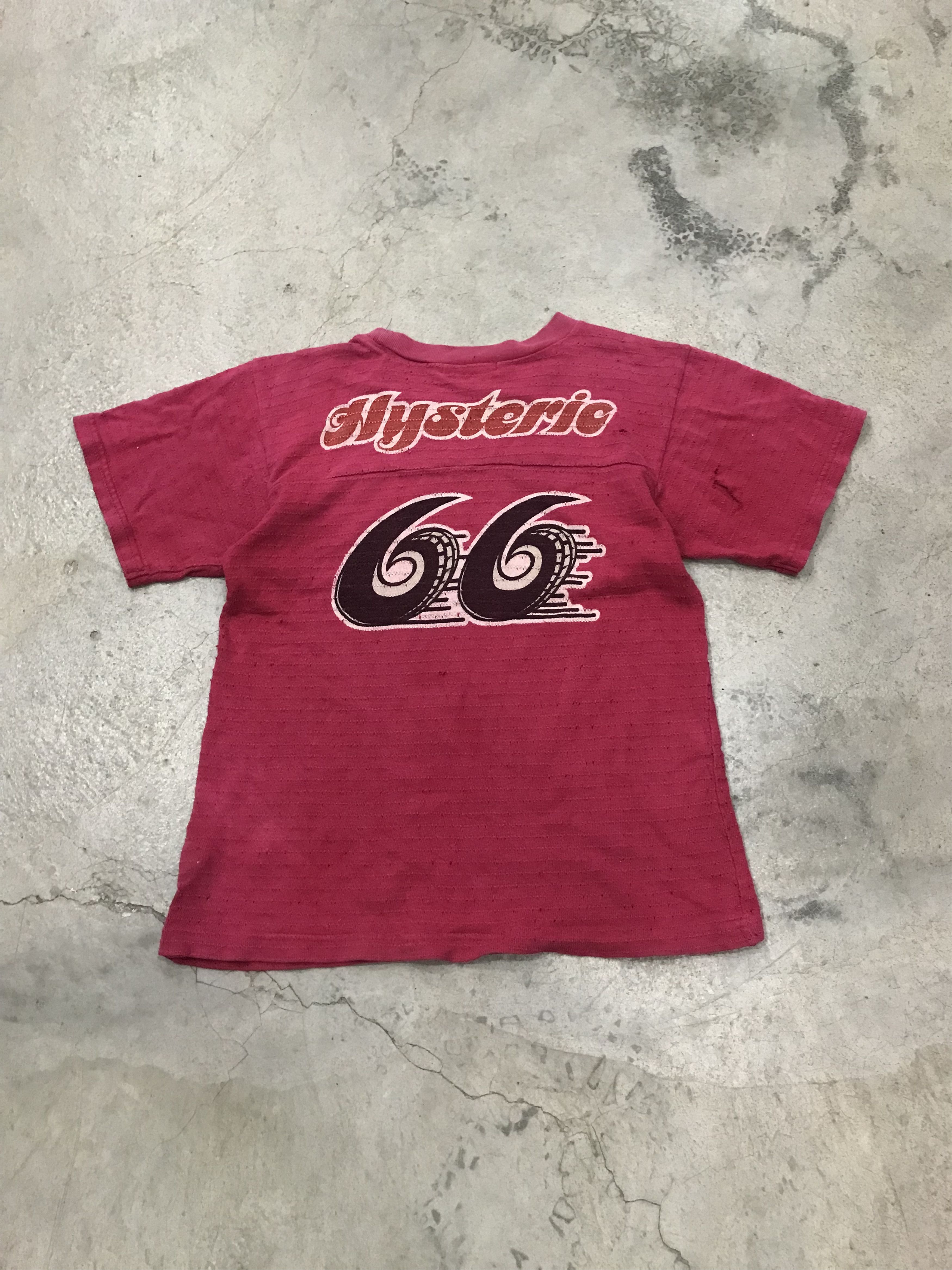 Hysteric Glamour DISTRESSED HYSTERIC GLAMOUR 66 TEE Size XXS / US 00 / IT 34 - 6 Thumbnail