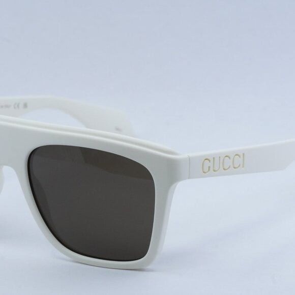 Gucci New Gucci GG1570S 003 Sunglasses - Matte White Frame Size ONE SIZE - 3 Thumbnail