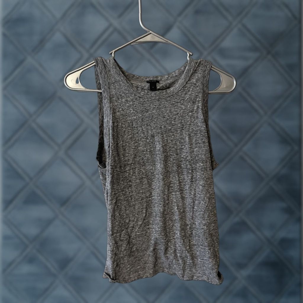 J.Crew J.CREW Gray Tie-Back Tank Top Women Size Small Style J1677 Size S / US 4 / IT 40 - 1 Thumbnail