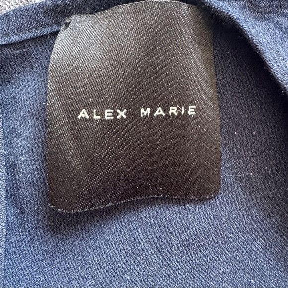 Other Alex Marie Navy Blue Jumpsuit Sz S (Read for measurements) Size 27" / US 4 / IT 40 - 4 Thumbnail