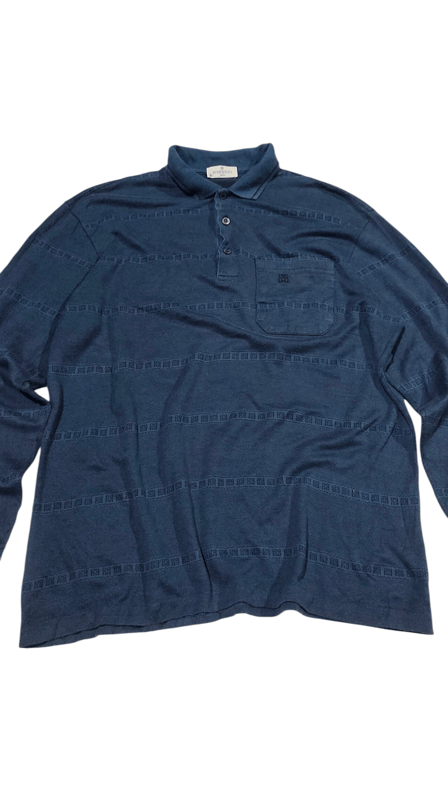 Givenchy Vintage 90s Givenchy Polo Longsleeve Size US L / EU 52-54 / 3 - 2 Thumbnail