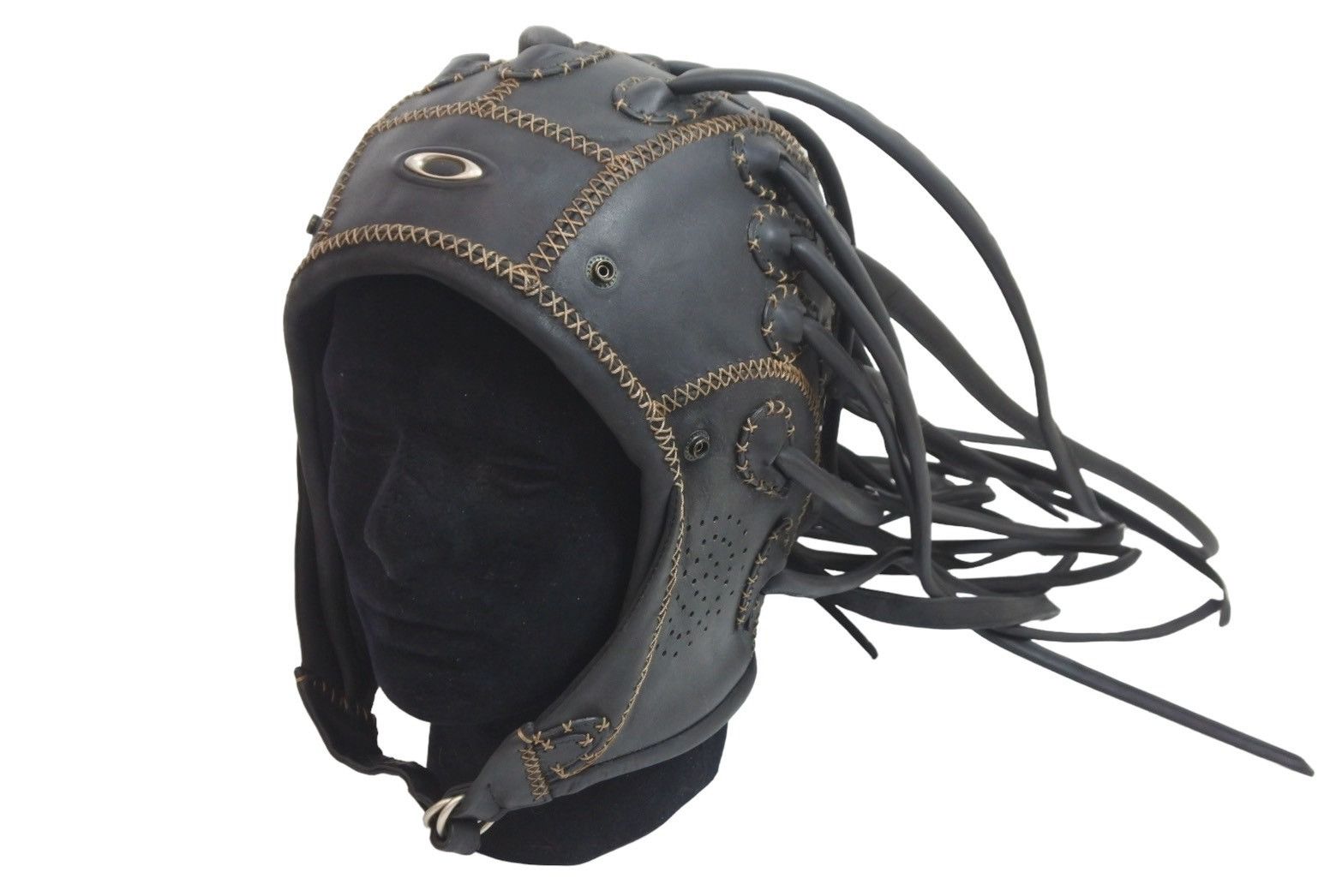 image of Oakley Medusa Leather Hat in Brown, Men's
