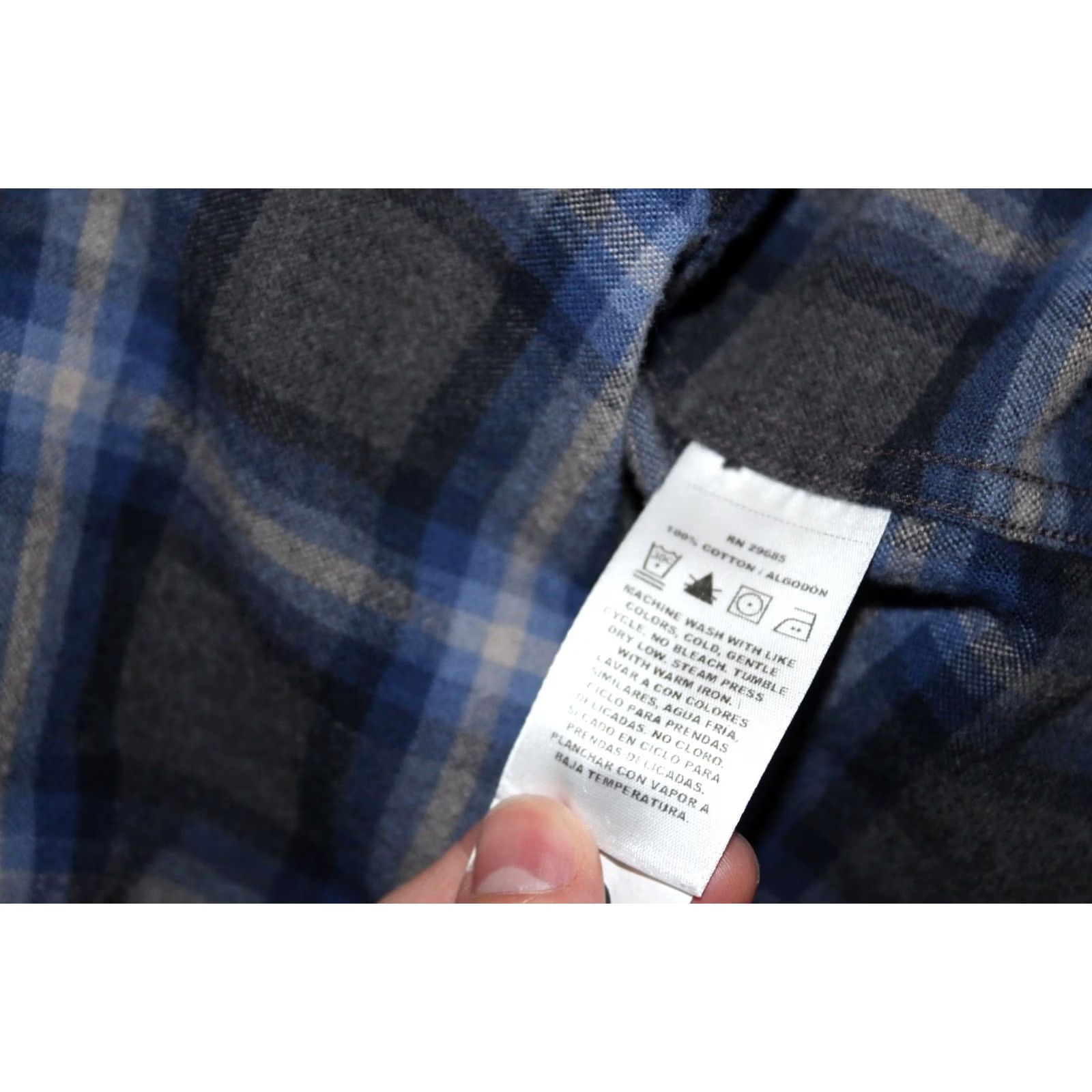 Pendleton Pendleton Mason Long Sleeve Button Down Shirt XL Gray Blue Plaid Cotton Mens Size US XL / EU 56 / 4 - 3 Thumbnail