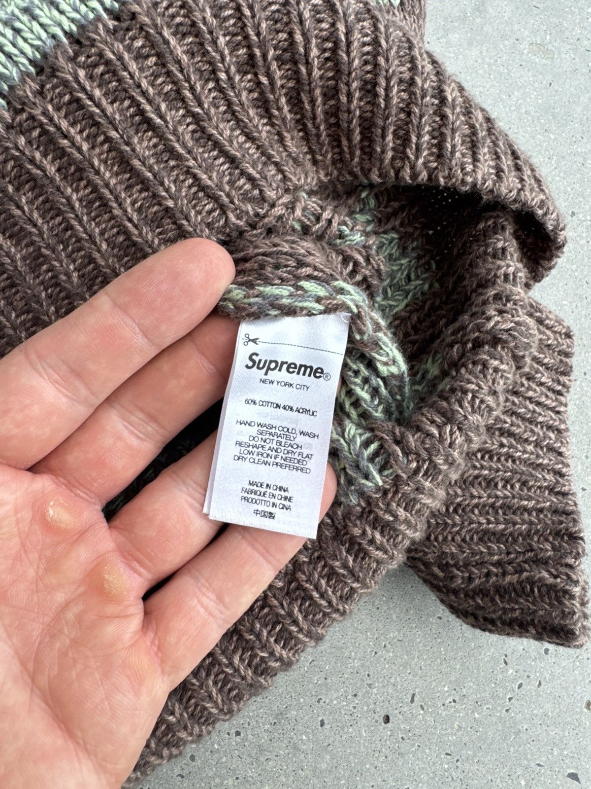 Supreme Supreme sweater knit hype streetwear grail logo skateboard Size US XL / EU 56 / 4 - 5 Thumbnail