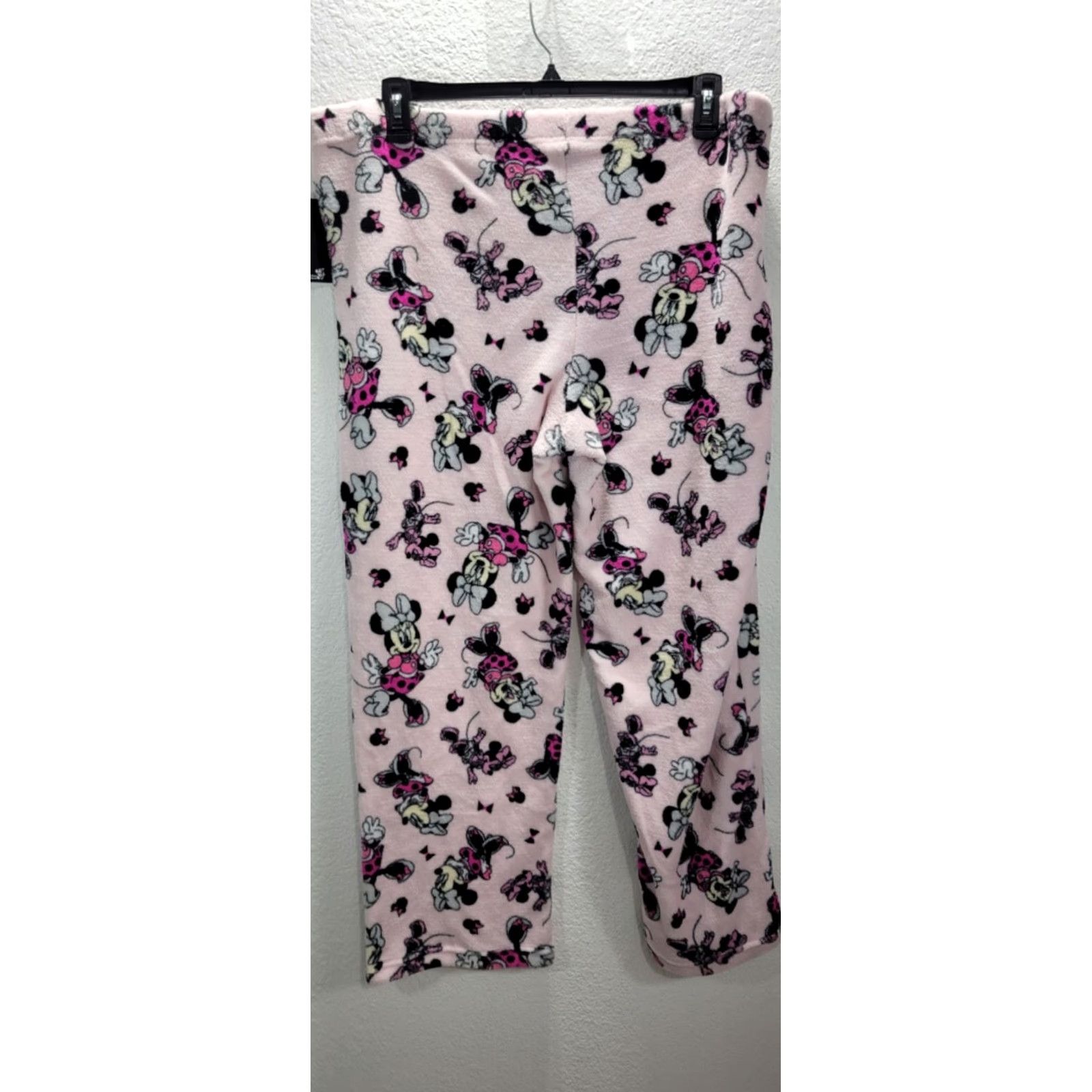 Disney Disney Minnie Mouse Womens Plush Pant Lounge Pants 2X Pink NWT Lounge Sleepwear Size 40" / US 18 - 3 Thumbnail