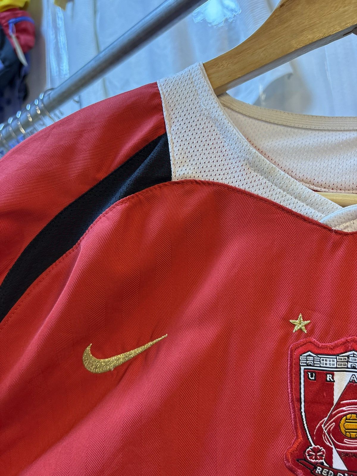 Nike Vintage 2006 Urawa Red Diamonds Home Kit Size US XL / EU 56 / 4 - 8 Thumbnail