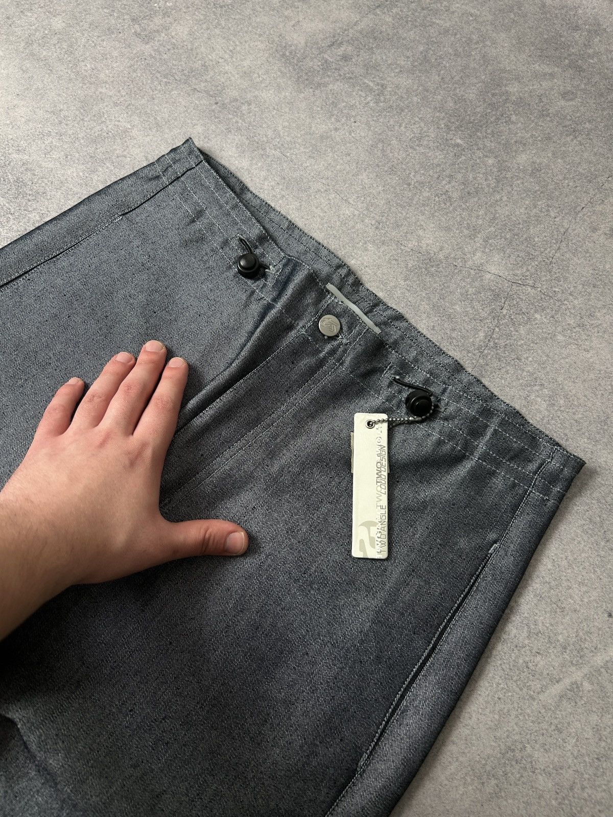 Japanese Brand Vintage Two Angle Loud Design y2k denim parachute pants Size US 32 / EU 48 - 4 Thumbnail
