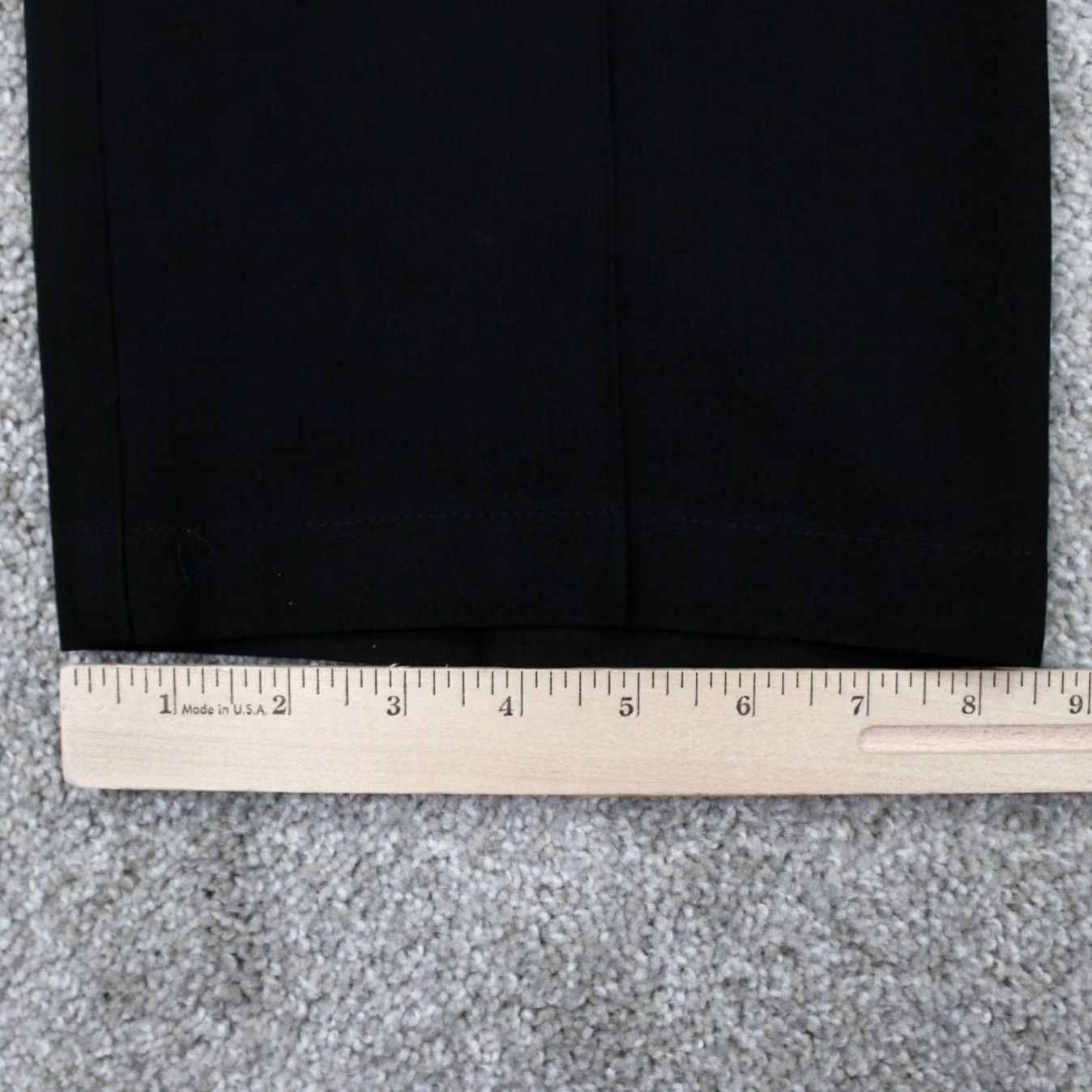 Vintage ALBERTO Pants Mens 36 x 28 Black Flat Front Stretch Size US 36 / EU 52 - 5 Thumbnail